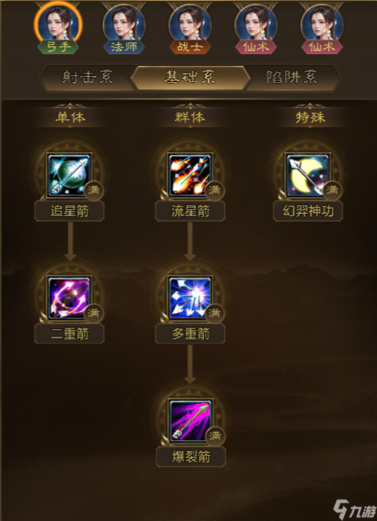 王者征途弓手职业介绍