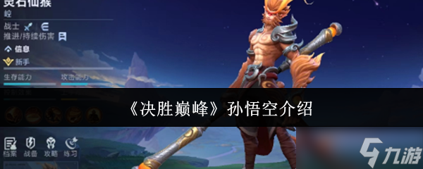 《决胜巅峰》孙悟空介绍
