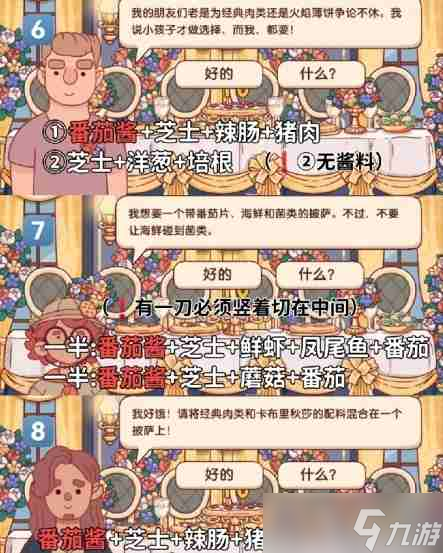 《可口的比萨》十周年餐车第16关通关攻略