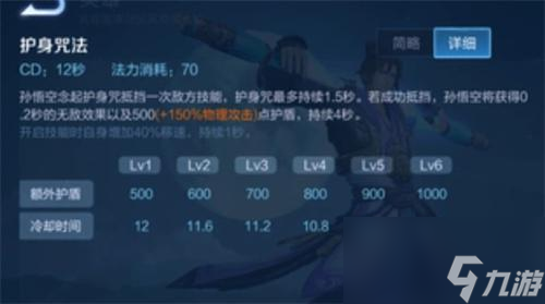 王者荣耀孙悟空护身咒持续多长时间