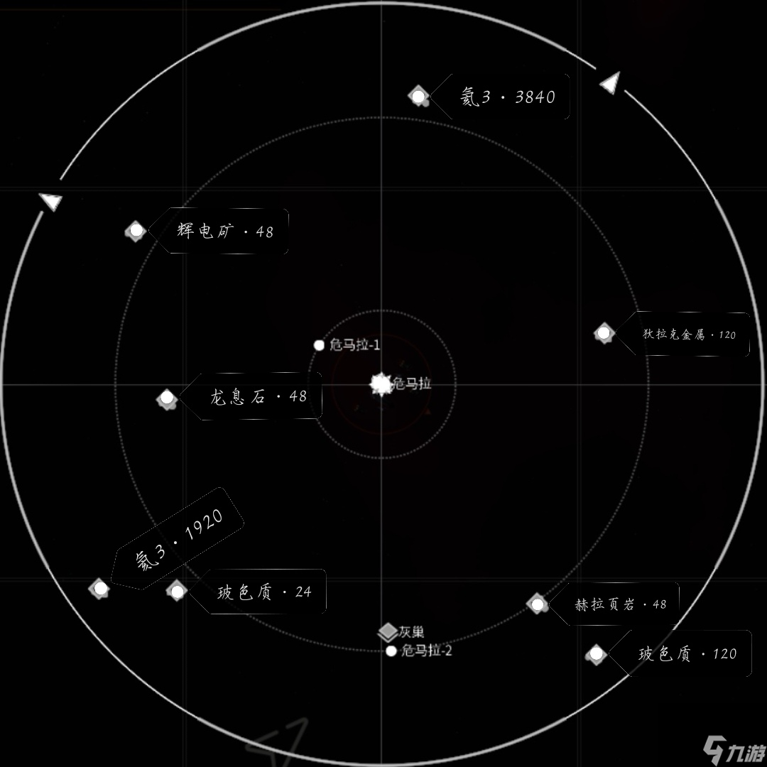 秩序新曙光太空小行星礦物分布以及24小時(shí)產(chǎn)量