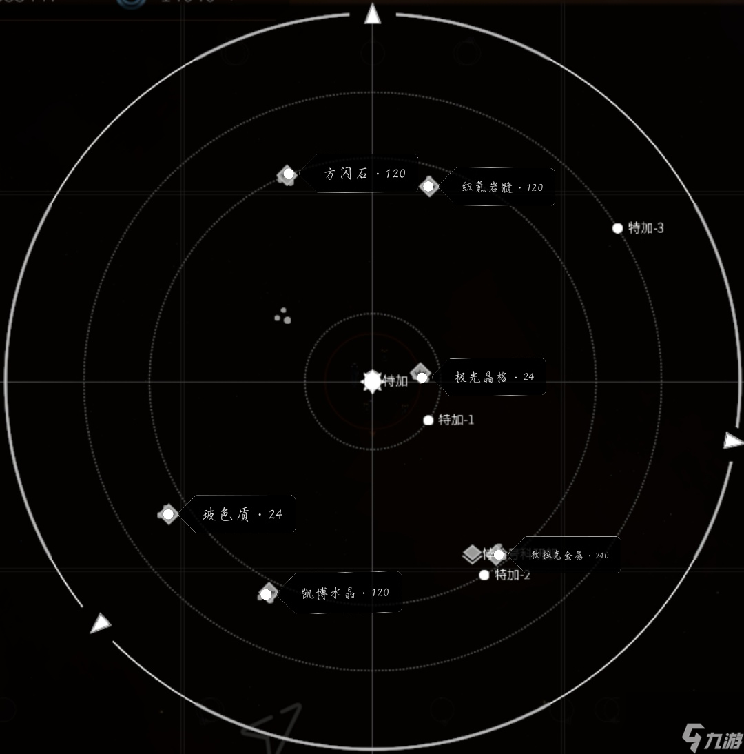 秩序新曙光太空小行星礦物分布以及24小時(shí)產(chǎn)量