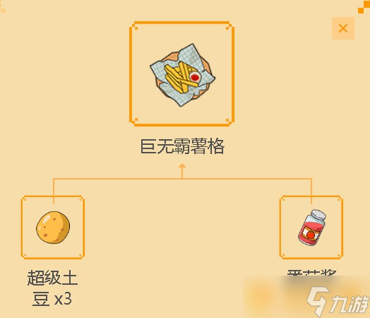 《小森生活》 巨无霸薯格食谱配方一览