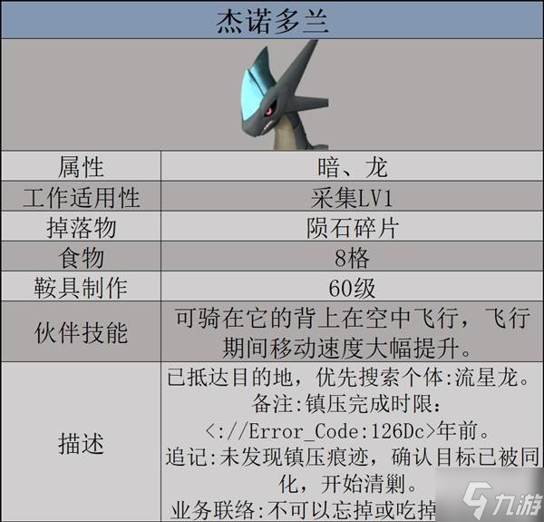 《幻兽帕鲁》杰诺多兰数据及捕捉方式一览