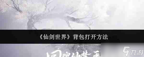 《仙剑世界》背包打开方法