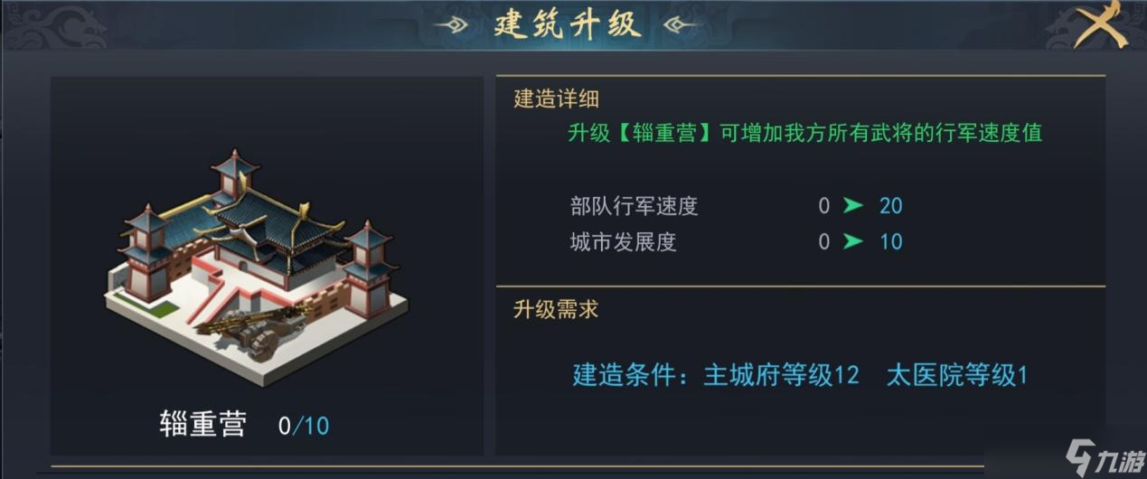飓风三国【城建攻略】《飓风三国》城建系统玩法
