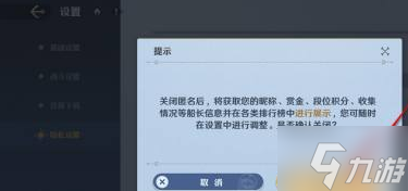 航海王壯志雄心排行榜信息怎么隱藏-排行榜信息匿名不顯示方法