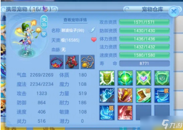 幻唐志：逍遥外传95级需要配备宠大全!