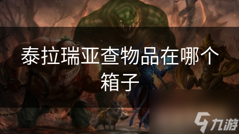 泰拉瑞亚查物品在哪个箱子