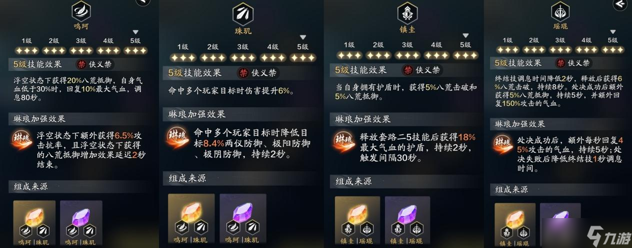 天涯明月刀手游谁还没有两套刻玉啊？全职业PVP刻玉搭配方案