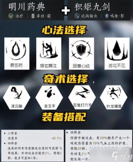 燕云十六聲心法怎么搭配 各種武器武學(xué)心法搭配方案教學(xué)