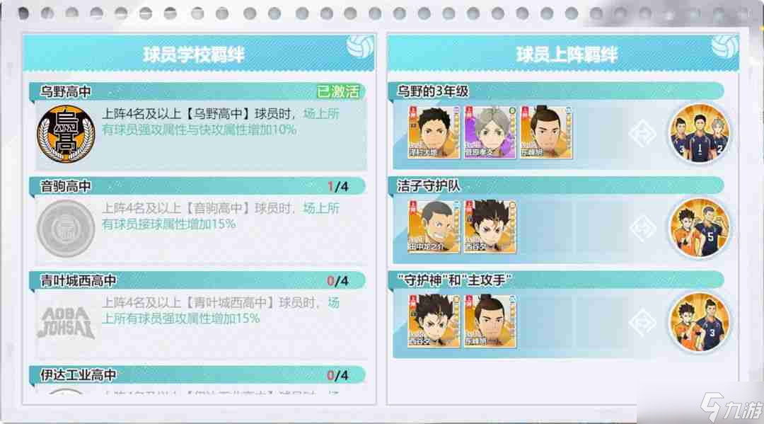 排球少年新的征程新手必看-開荒配隊攻略