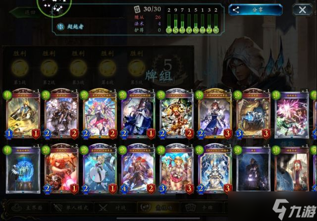 影之诗【转自NGA】【影之诗】[攻略心得] 五周年AS2P，全职业五胜达成，章鱼哥全职业五胜经验分享！