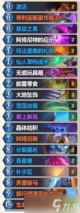 炉石传说大哥德卡组构建参考