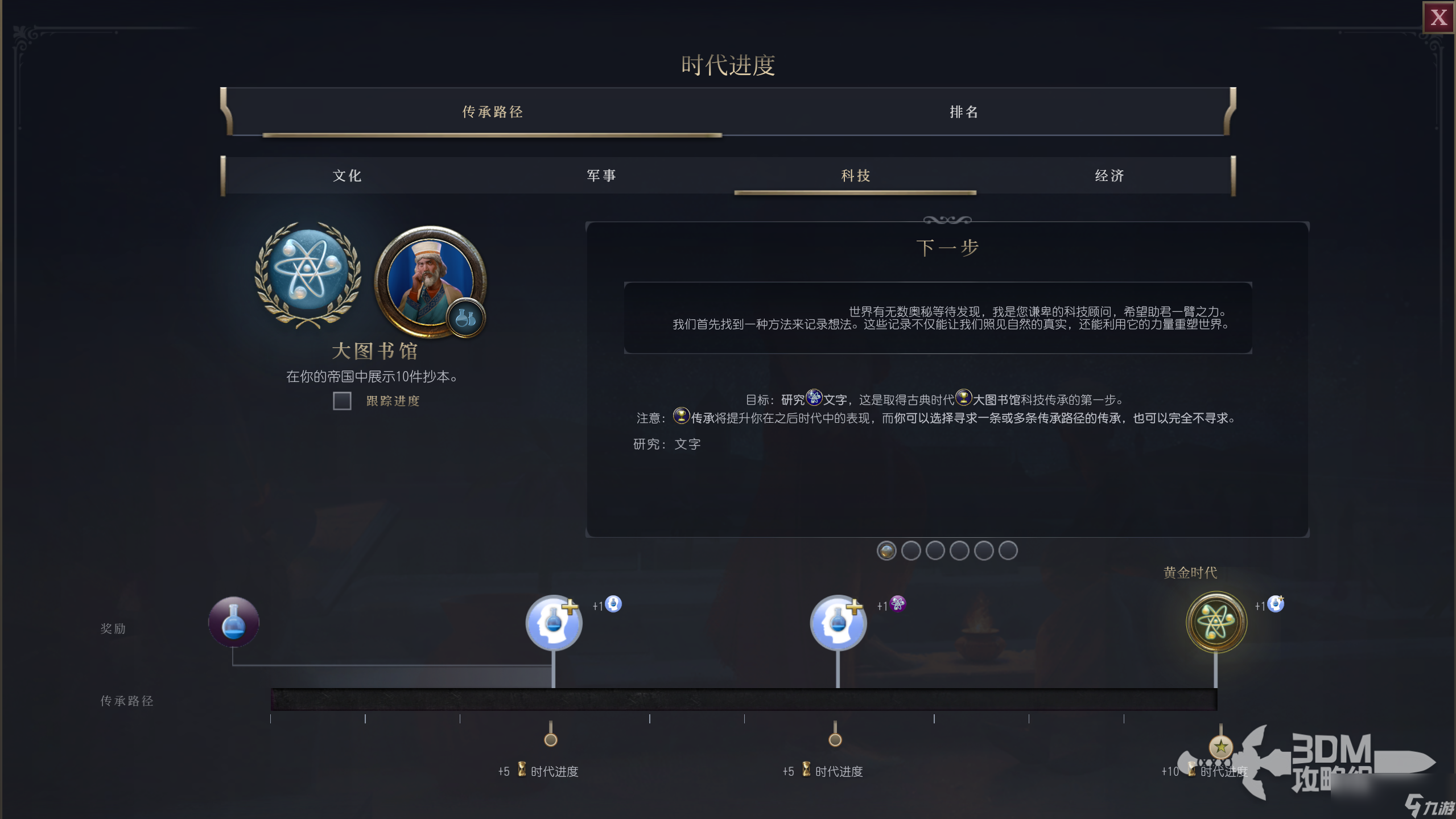 《文明7》经营系统介绍 传承之路目标简介