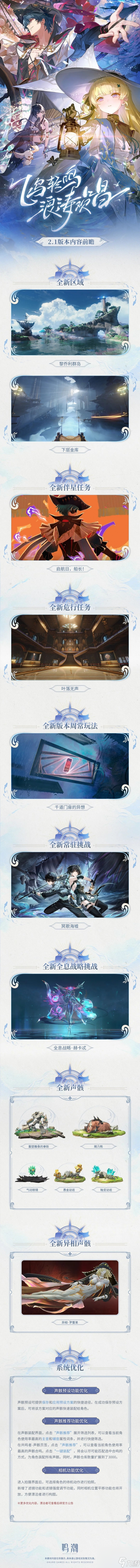 鸣潮2.1版本更新内容