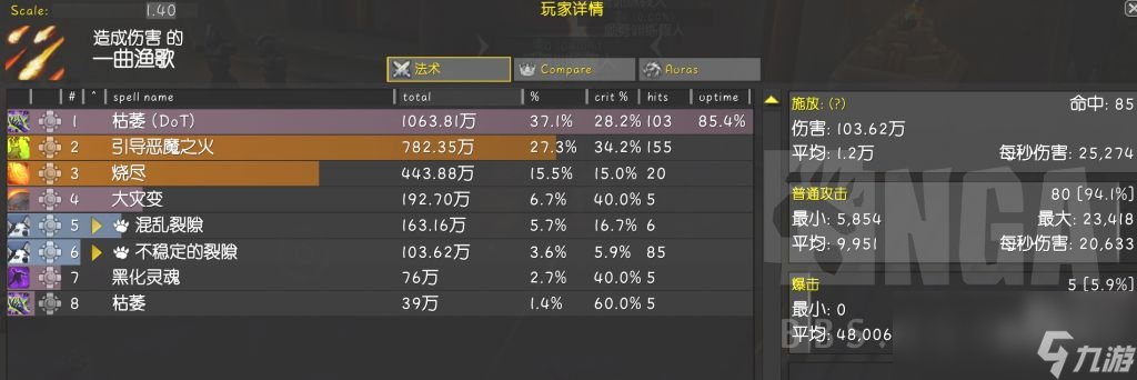魔兽世界11.1毁灭术天赋加点