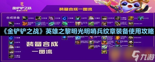 《金鏟鏟之戰(zhàn)》英雄之黎明光明哨兵紋章裝備使用攻略