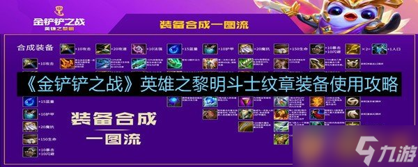 《金鏟鏟之戰(zhàn)》英雄之黎明斗士紋章裝備使用攻略