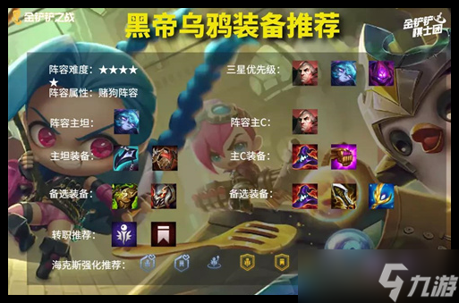 金铲铲之战帝国乌鸦装备怎么选