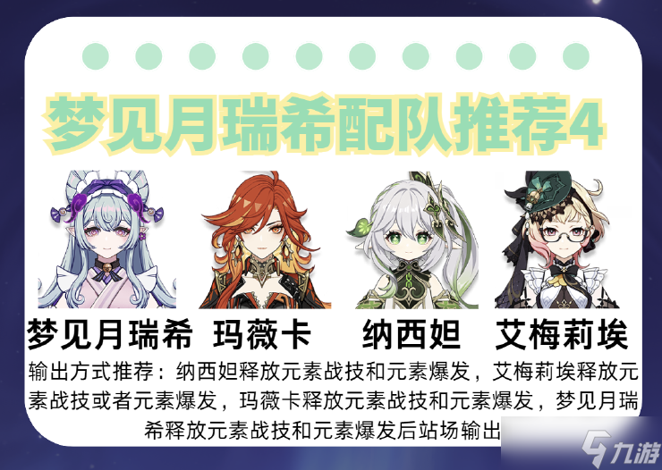 原神【v5.4攻略】「绮梦缱绻」——梦见月瑞希角色攻略
