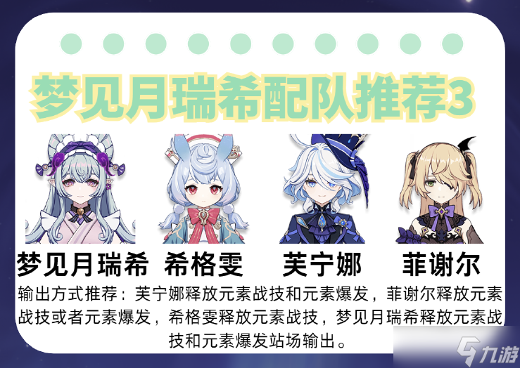 原神【v5.4攻略】「绮梦缱绻」——梦见月瑞希角色攻略