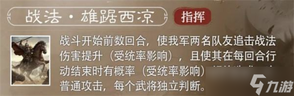 《三國謀定天下》S6賽季新武將馬騰介紹說明