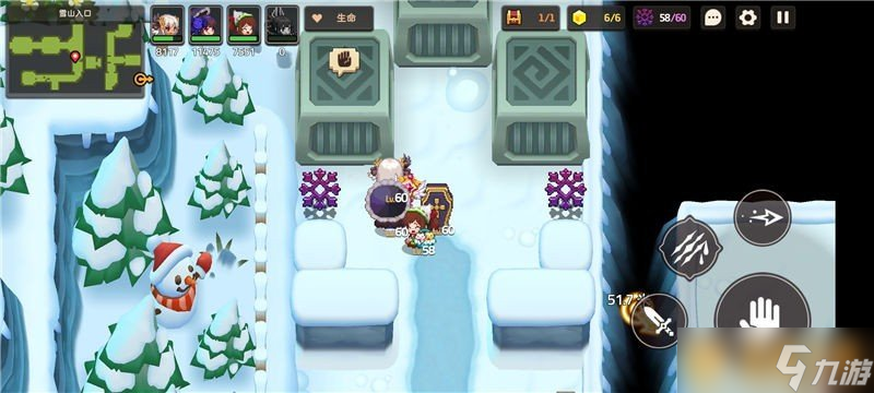 《坎公骑冠剑》普通难度8-1雪山入口关卡通关攻略