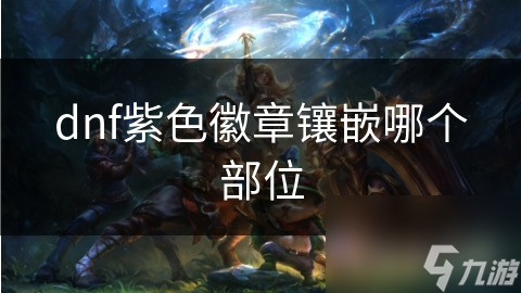 dnf紫色徽章镶嵌哪个部位