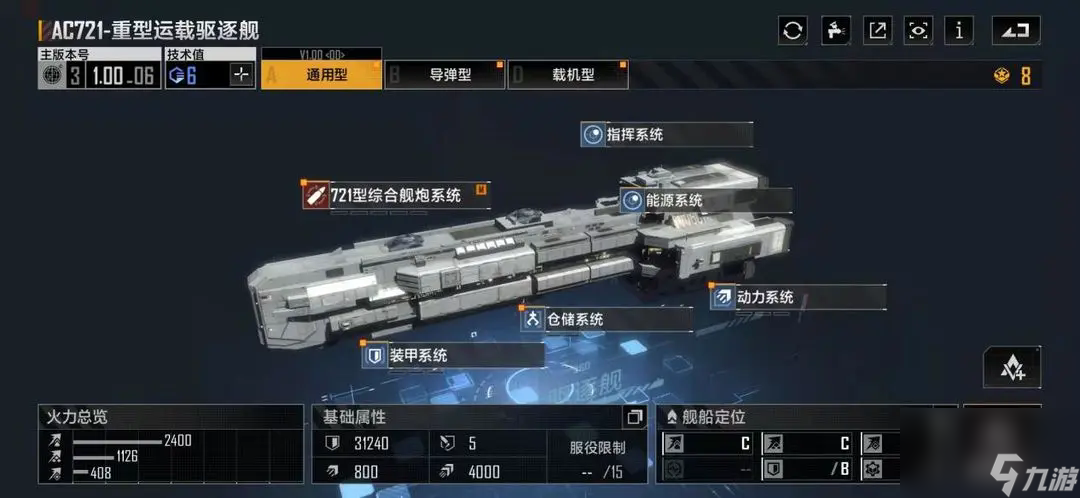 无尽的拉格朗日AC721驱逐舰怎么样