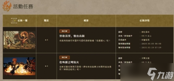 《怪物猎人荒野》首波活动任务 吃饭终于奢侈到加起司
