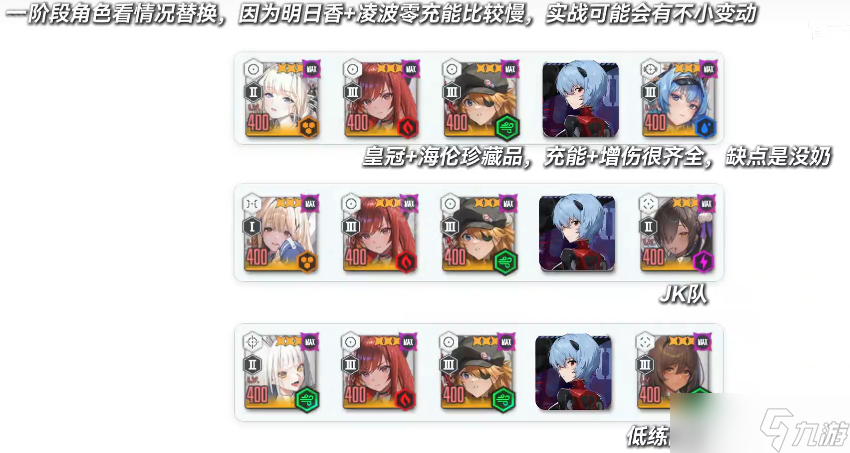 《胜利女神妮姬》凌波零（暂称）角色培养攻略