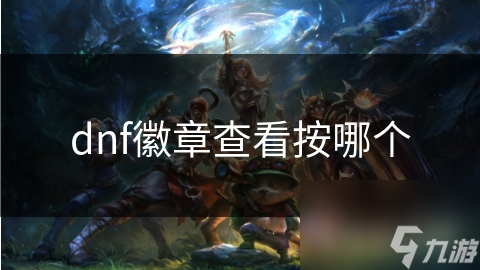 dnf徽章查看按哪个