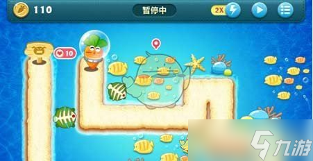 保卫萝卜1深海主题第1关金萝卜攻略