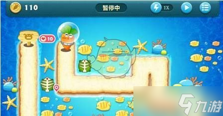 保卫萝卜1深海主题第1关金萝卜攻略