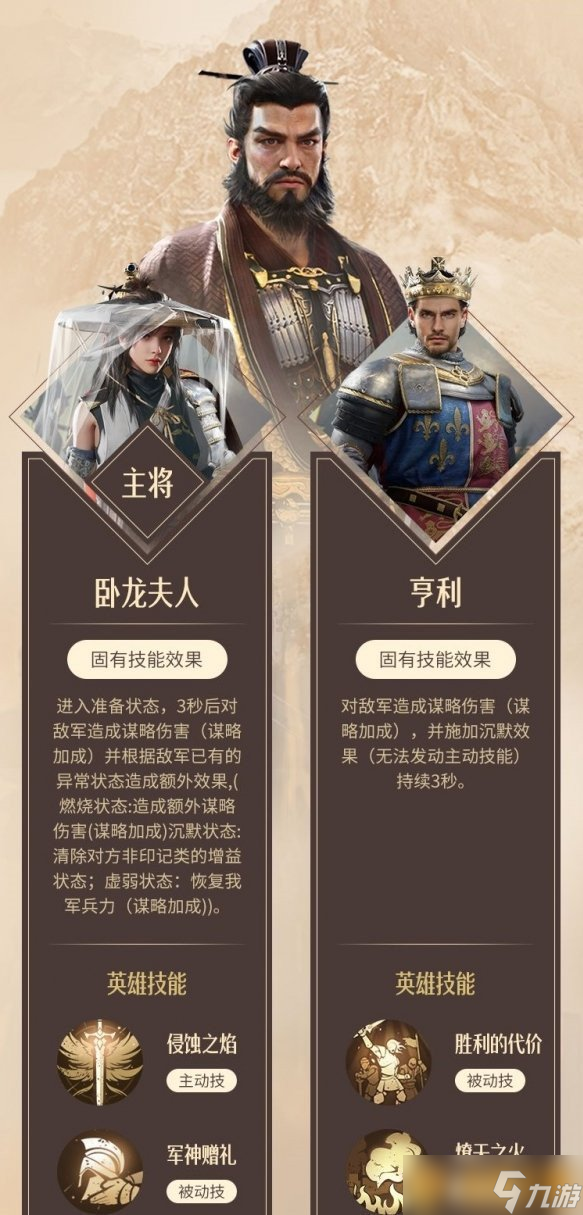 《重返帝国》乱世枭雄技能阵容搭配攻略