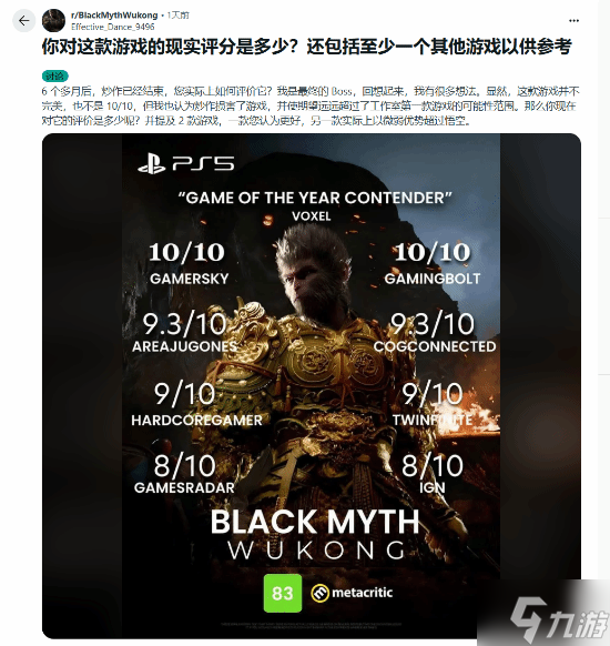 《黑神话》发售半年 网友求问真实评分