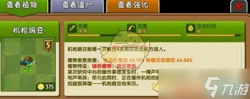 《植物大战僵尸2》机枪豌豆培养建议