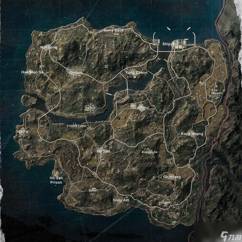 《PUBG》全地图场景