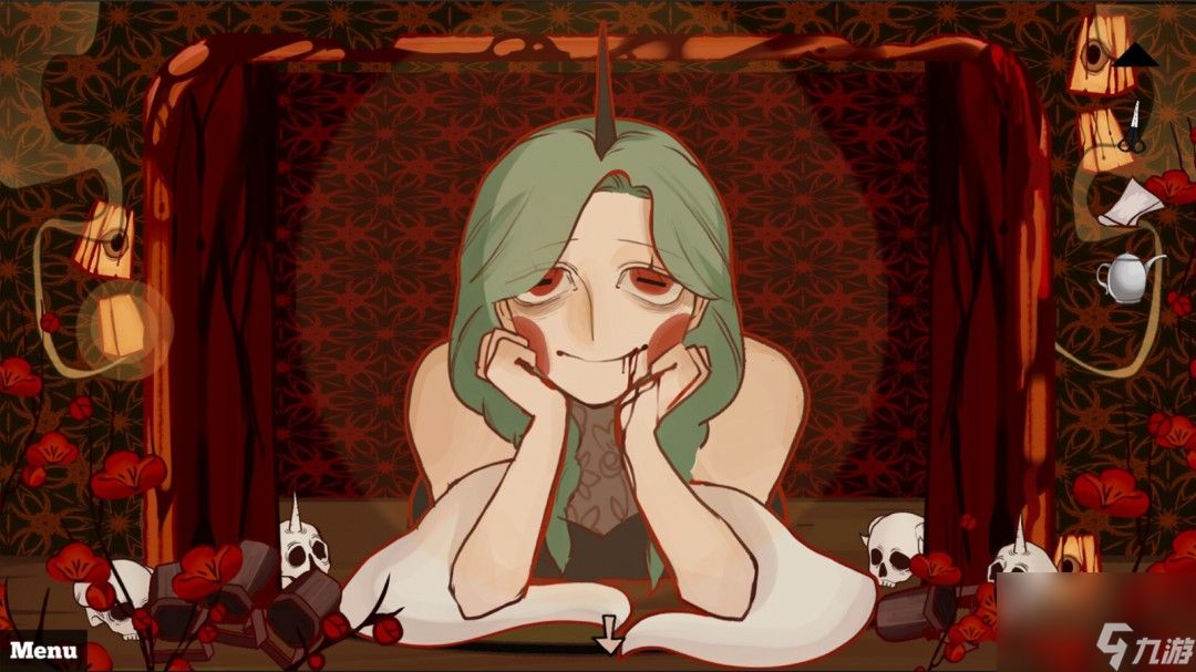 手绘风格指向点击恐怖冒险游戏《燃狱花》Steam页面 年内发售