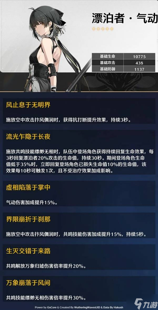 《鸣潮》气动漂泊者详细培养攻略 气动漂泊者技能机制与出装配队推荐