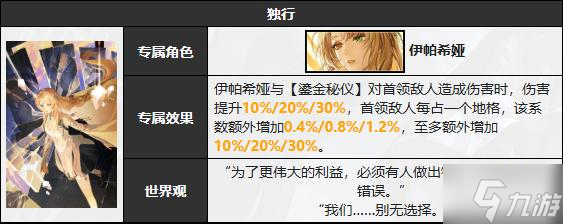 无期迷途伊帕希娅技能是什么-伊帕希娅技能介绍