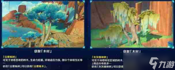 原神尘歌壶纳塔有几种木材