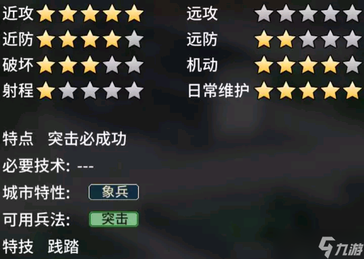 《汉末霸业》骑兵特殊兵种介绍