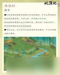 桃源记2渔溪村有哪些资源