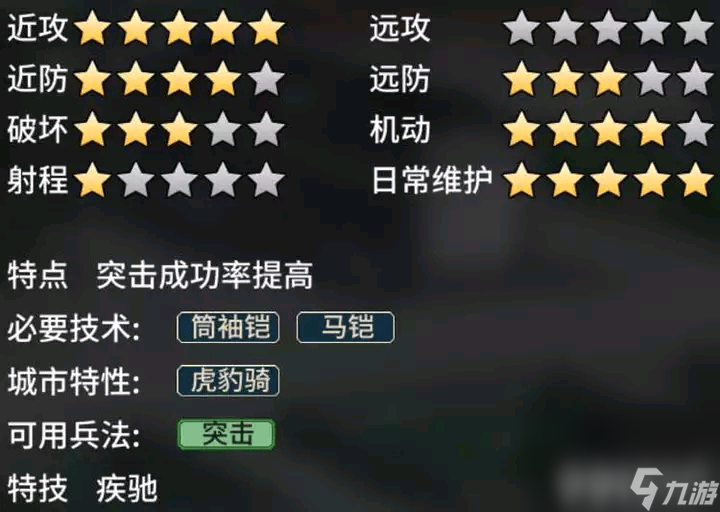 汉末霸业骑兵特殊兵种有什么作用 具体作用介绍