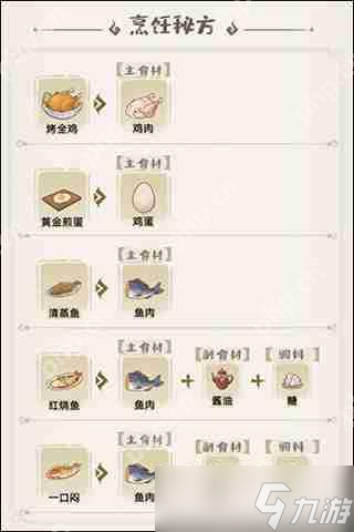 解忧小村落菜谱配方大全攻略