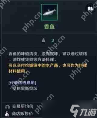 黑色沙漠鱼类图鉴攻略下篇