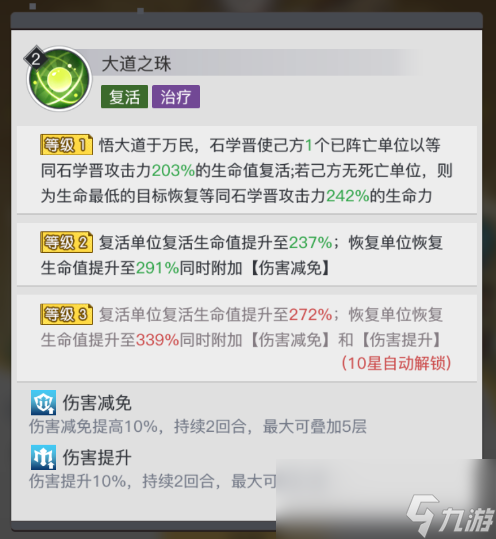 《三千幻世》石学晋技能培养建议