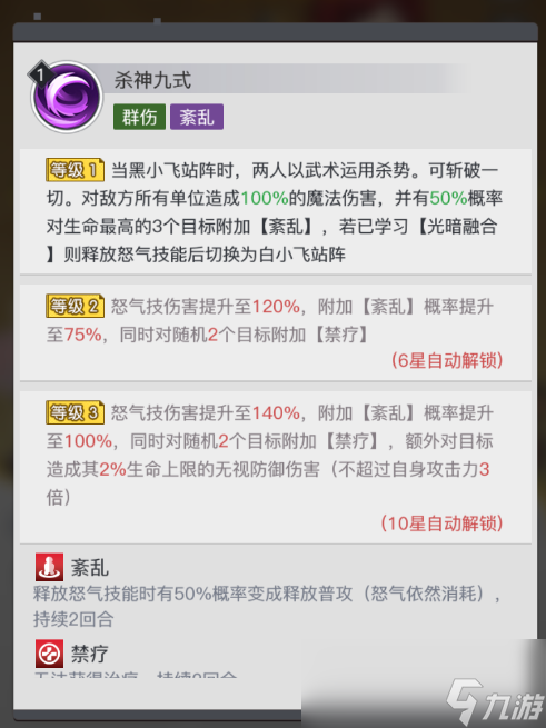 《三千幻世》黑白小飞角色测评